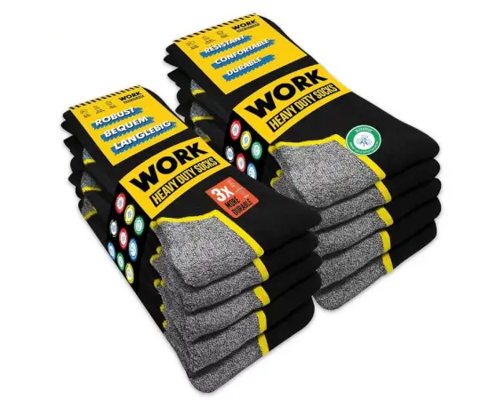 SOXCO WORK Socks 10 Pares Calcetines de Trabajo por 15,99 € en Amazon