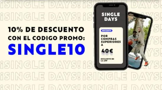 Singles Day: Hasta 10% OFF en compras en app Decathlon con código de descuento SINGLE10