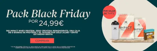 Pack Black Friday de MyProtein por 24,99€
