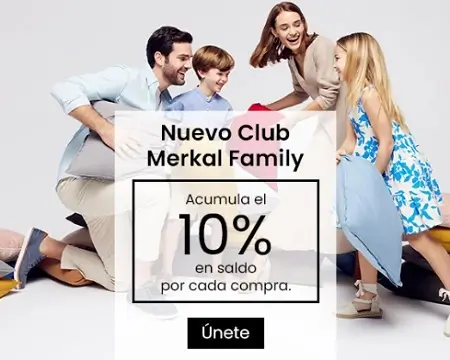 10% de bonificación en tus pedidos con Club Merkal Family