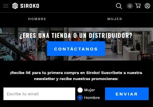 Suscríbete al newsletter de Siroko Gafas y recibe 5€ de descuento