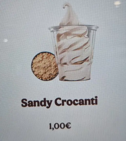 Oferta de Sandy Crocanti a 1€ en kiosko de Burger King