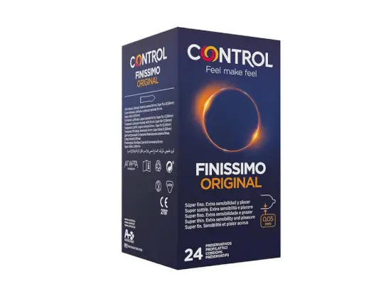 Descuento en Control Preservativos Finissimo Original Caja Condones Súper Finos de 24 Unid. por 10,25 € en Amazon