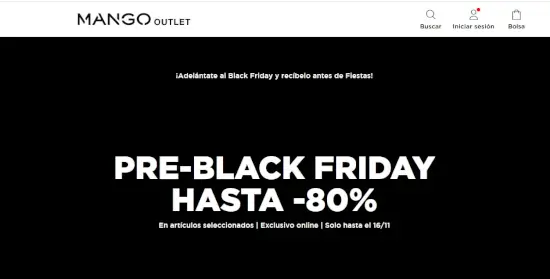 Mango Black Friday: Se anticipa el Black Friday de Mango Outlet con más de 80% Off