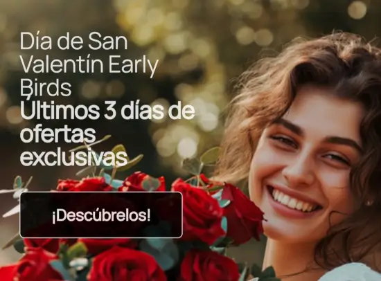 San Valentín: Hasta 30% de descuento en Flores Rosas Rojas Tulipanes